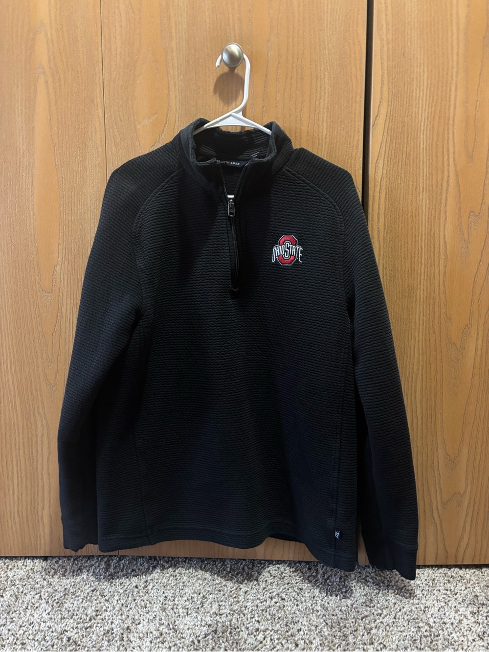 Cutter & Buck Black Ohio State Quarter-Zip Pullover